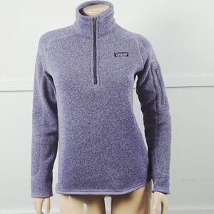 Patagonia Better Sweater 1/4 Zip Pullover Heathered Purple Fleece Medium